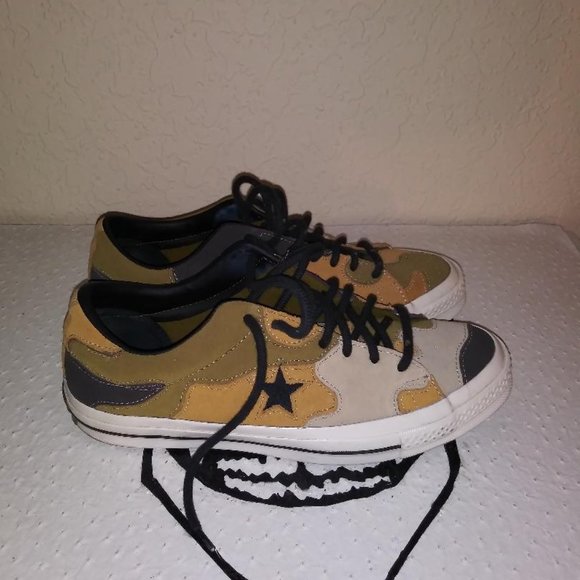 Converse One Star Ox Low Top Camo Black/Olive Flak-Wheat - Picture 4 of 4